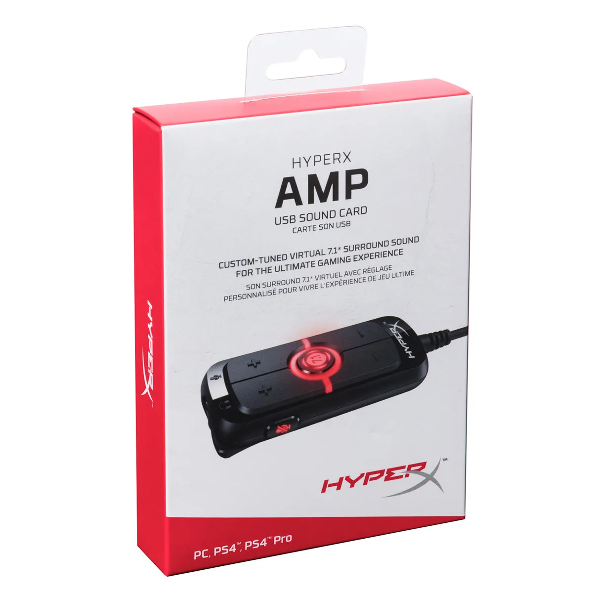 HyperX Amp 7,1 гарнитура звуковая карта 7,1 Наушники Звуковая карта для HyperX Cloud Alpha Серебряный основной Аксессуар гарнитура amp hx usccamss