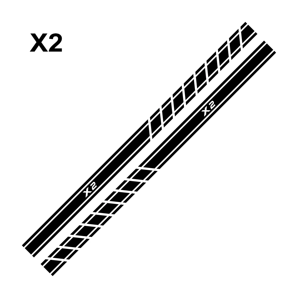 2 шт. Авто наклейки на автомобиль боковой двери юбка наклейки для BMW X5 E70 E53 F15 X3 F25 E83 X6 F16 E71 X1 F48 E84 X2 X4 F26 X7 аксессуары - Название цвета: For X2