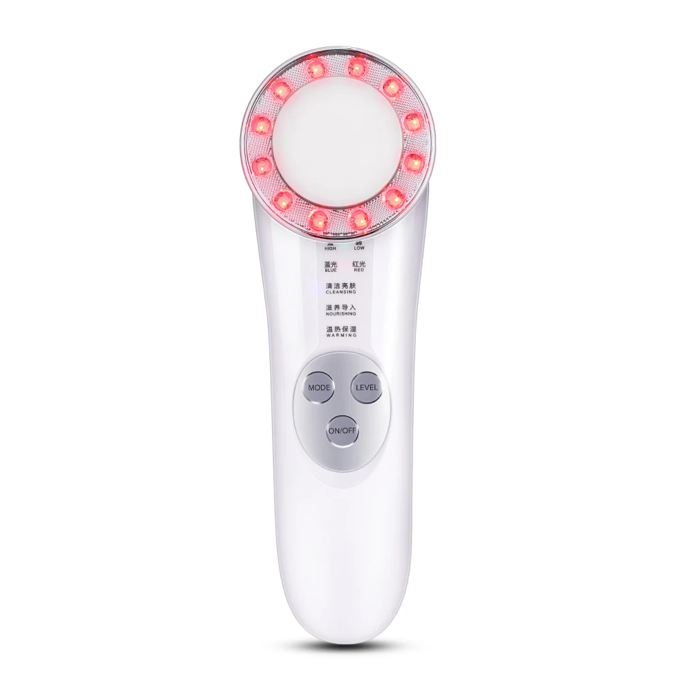 

LED Photon Ultrasonic Wrinkle Remover Face Lifting Anti Aging Skin Tightening Beauty Instrument Facial Rejuvenation Device
