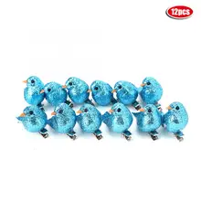 Имитация птицы 12 шт. блестящая красивая имитация птицы Декор искусственная птица украшение для дома реквизит искусственная птица