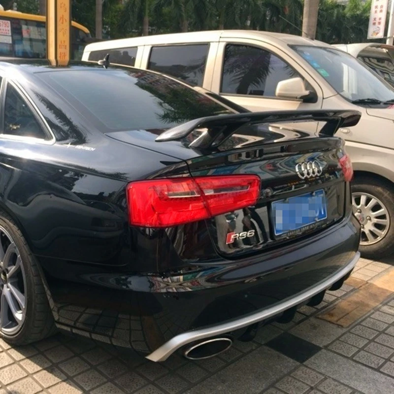 A3 A4 A5 A6 A7 TT R Стиль карбоновое волокно Авто Стайлинг спойлер заднего багажника