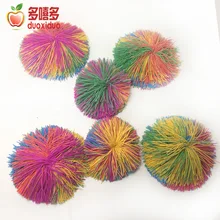 Цветные помпоны, мешки с песком, резиновые гранулы, детский резиновый мяч, эластичный резиновый мяч, подпрыгивающий круг, поддерживающий