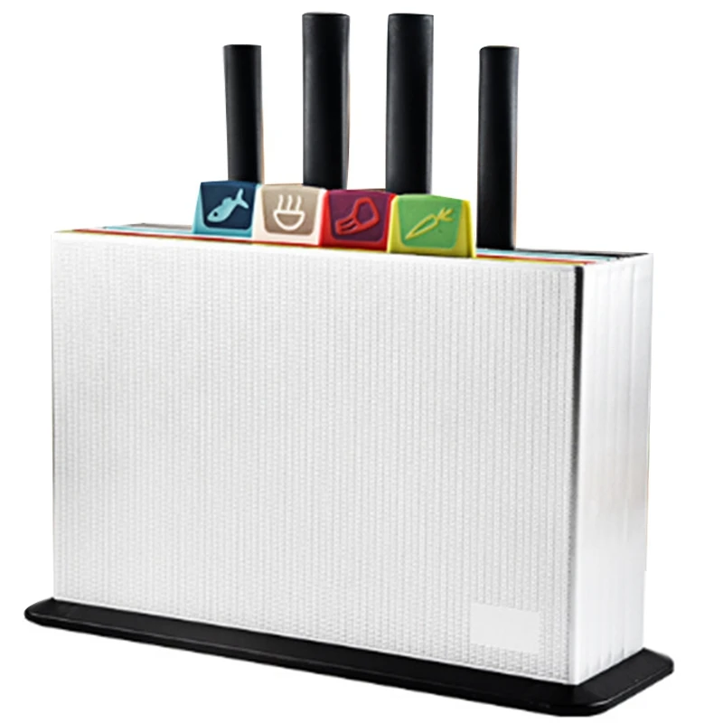 

Multifunctional Classification Chopping Board Kitchen Anti-Skid Classification Cutting Board Knife Seat Stainless Steel Tool Set