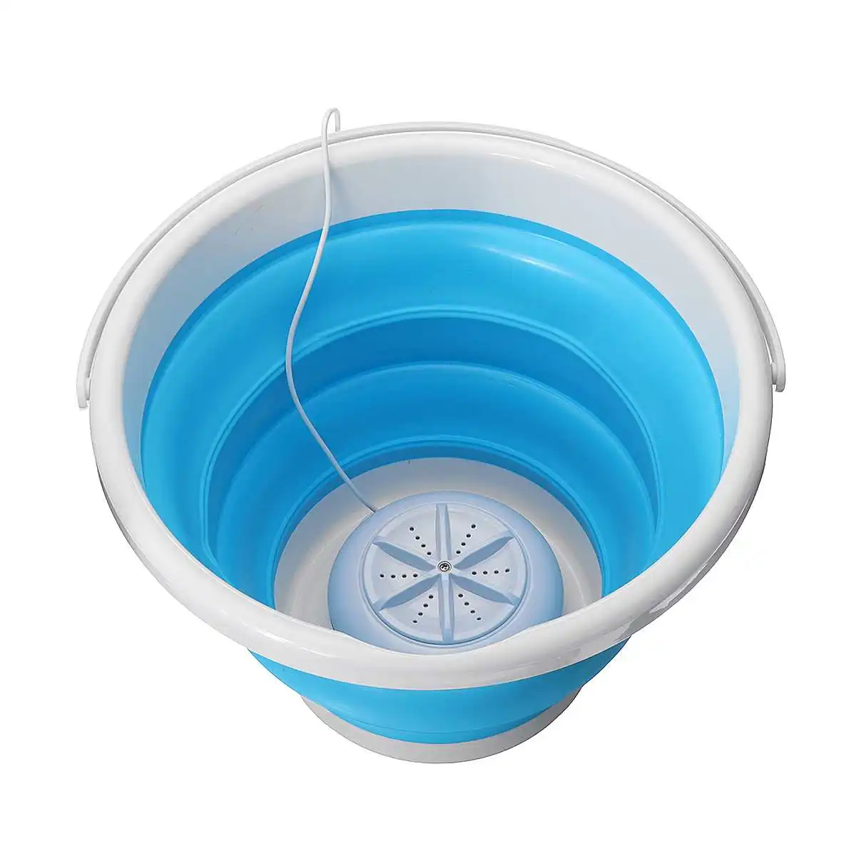 

Ultrasonic Turbo Automatic Electric Roller Mini Washing Machine Portable Quick Clean Washing Tool for Travel Outdoor Dormitories