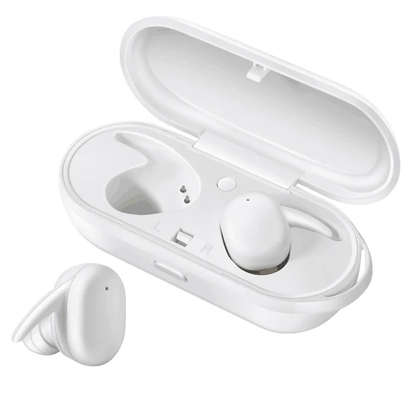 DT-7 TWS беспроводные Bluetooth наушники мини беспроводные наушники спортивные наушники для телефона портативная зарядная коробка Fone De Ouvido 40OCT21 - Цвет: Белый