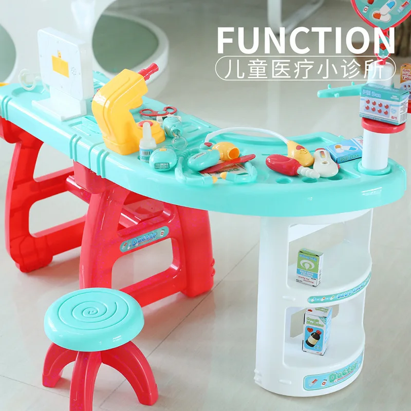 

Children Multi-functional Model Play House Doctor Set Echometer Injection Set Medical Care Small Clinic Doctor Toy