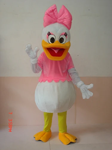 

Factory direct sale pink bow duck girl Mascot Costume Adult Halloween Birthday party cartoon Apparel Cosplay Costumes