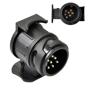 

13 Pin to 7 Pin Plug Connector Adapter 12V Car Trailer Truck Caravan Towbar Socket Converter European Standard Waterproof #PY10