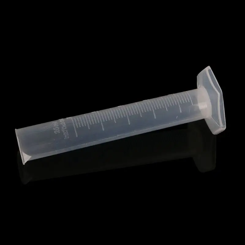 

25mL Measuring Cylinder Laboratory Test Graduated Liquid Trial Tube Jar Tool New