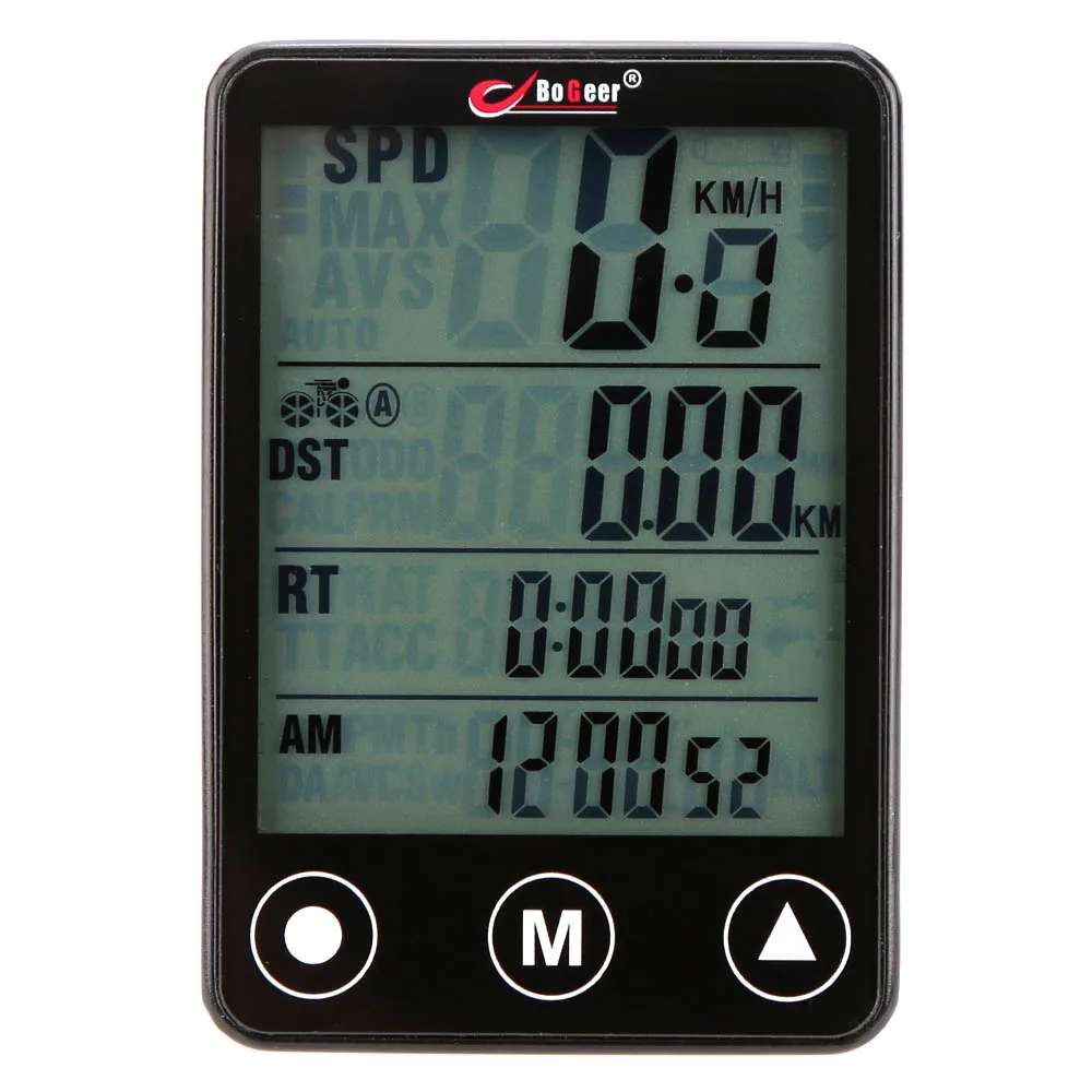 

Wireless Bicycle Computer Speedometer Odometer Multifunction Touch Button LCD Backlight Waterproof Bike Computer