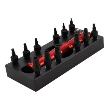 

HOT-Assortment of 13 PCs Stainless Steel Watch Tool for Rlx Screw-On Pushers and Case Tubes