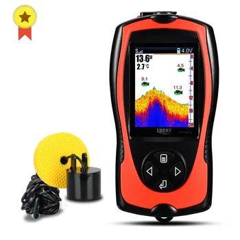 

Russian menu!Lucky FF1108-1CT High definition color fish finder depth echo sounder fishing tackle