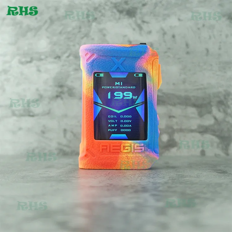 1 шт силиконовый чехол для Geekvape Aegis X pod Mod Vape kit Силиконовая кожа резина от RHS - Цвет: rainbow