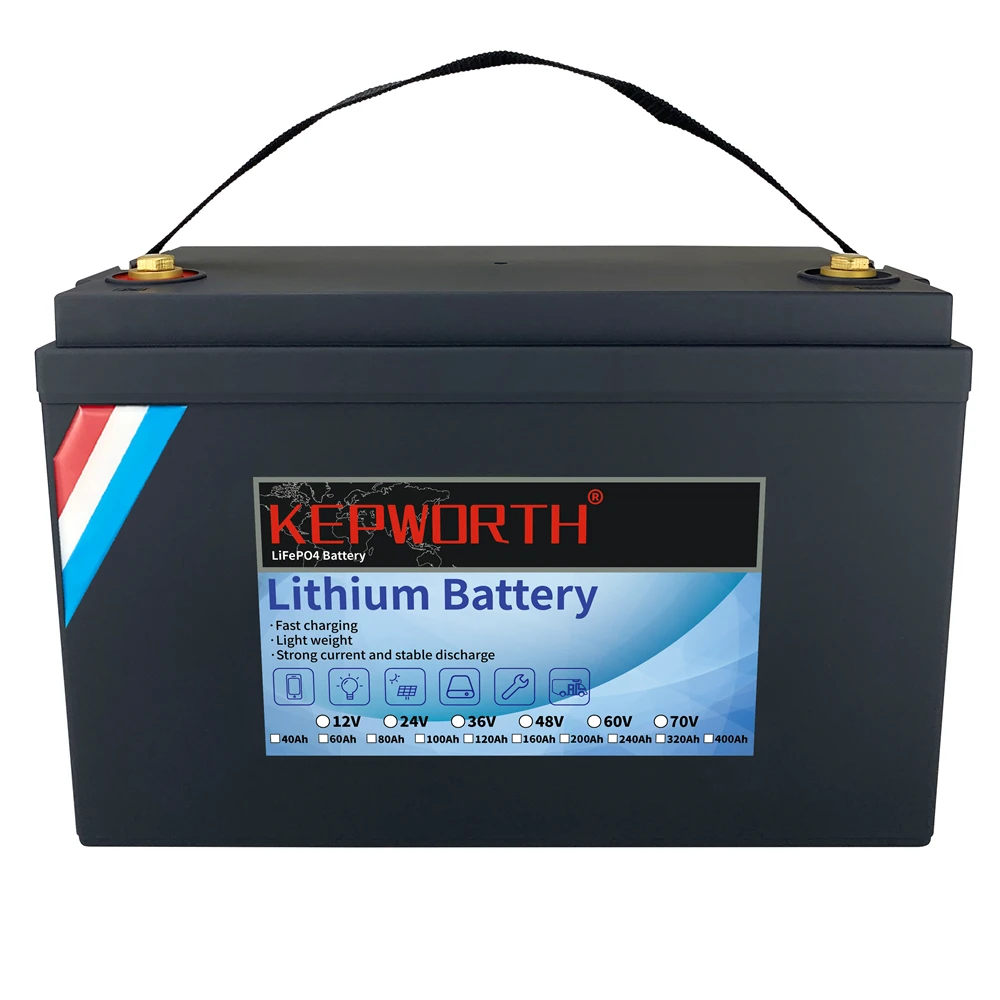 KEPWORTH New 12V 120Ah LiFePO4 Lithium Iron Phosphate Battery