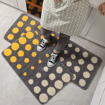 

2pcs Hotel Water Absorbent Home Carpet Microfiber Anti Slip Door Mat Floor Rug Oilproof Bedroom Kitchen Bathroom Entrance Soft