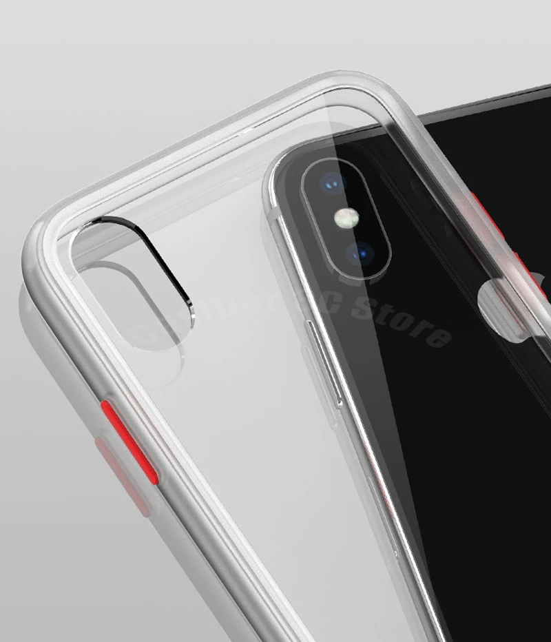 10 шт цветной противоударный бронированный чехол для Apple IPhone X XS Max XR прозрачный ТПУ чехол задняя крышка для iPhone 7 8 Plus силиконовый чехол
