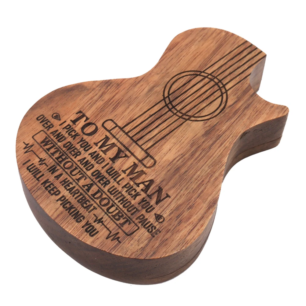 3 шт. деревянные медиаторы для гитары акустический Электрический музыкальный инструмент аксессуар с коробкой шик