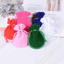 Чехлы-мешочки для ювелирных изделий Мини бархатный шнурок модная сумка для свадьбы подарки 10 шт