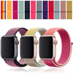 Ремешок для часов EIMO для apple watch band iwatch band 42 мм 44 мм 38 мм 40 мм Спортивная петля correa apple watch 4 3 нейлоновая петля браслет
