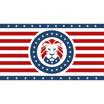

Hanging 90*150Cm Keep America Great 2020 Trump Lion Flag For Decoration