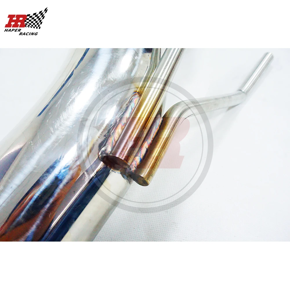 HP RACING 3 0 ''SS304 безкоточная труба для MQB MK7 MK7.5 G olf R A3 Quatt ro S3 8V 8S TT TTS 2 TFSI 2014
