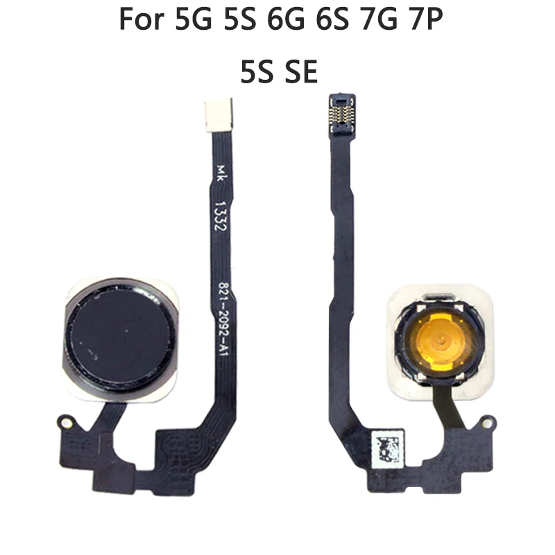 Новинка 6G 6 Plus Главная Кнопка для iPhone 6S 7G 7 5S SE кнопка гибкий кабель с резиновой