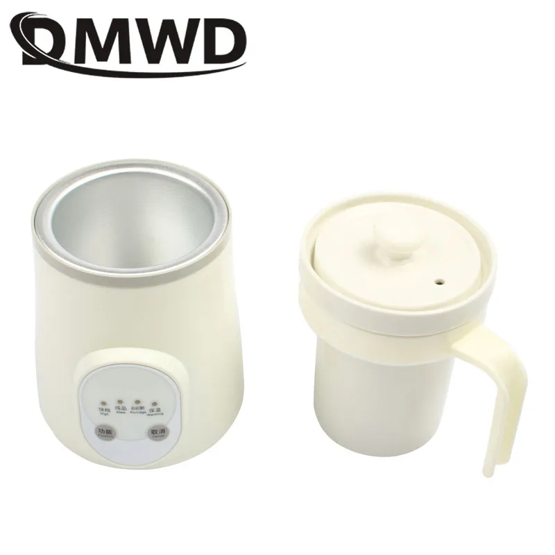 Ceramics Mini Electric Water Kettle Thermal Heating Cup Boiler Soup Health Pot Stew Porridge Noodle Slow Cooker Milk Heater 0.6L 6