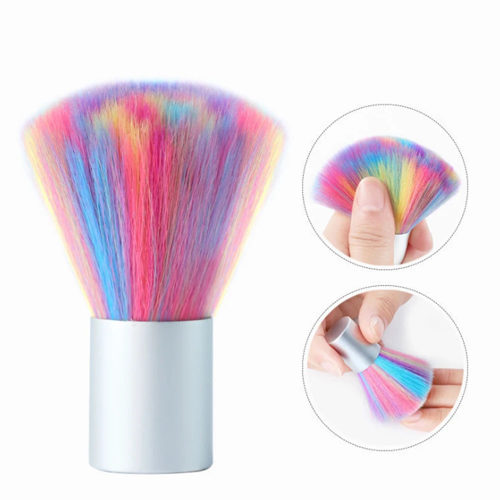 

1Pcs Portable Color Nail Art Brush Nail Dust Brush UV Gel Nail Cleaning Nail Brush Nail Care Manicure Tools