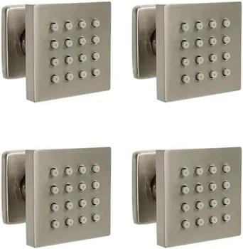 

Bathroom Brass Shower Body Spray Massage Jet Bathroom Faucets Accessories (Brushed Nickel Rainfall Shower Side Jets)