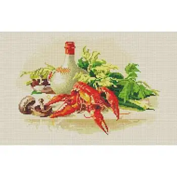 

"Freya" alv-1 crystal mosaic (diamond embroidery) 06 lobster 28x45 cm