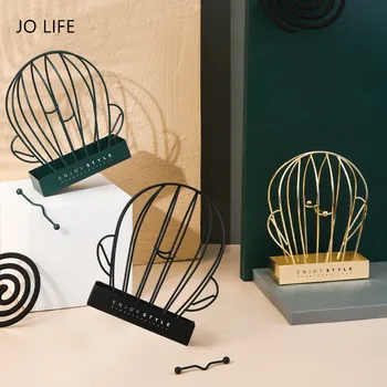 

JO LIFE Nordic Style Mosquito Coils Holder Summer Wrought Iron Fireproof Cactus Shape Insect Repellent Rack