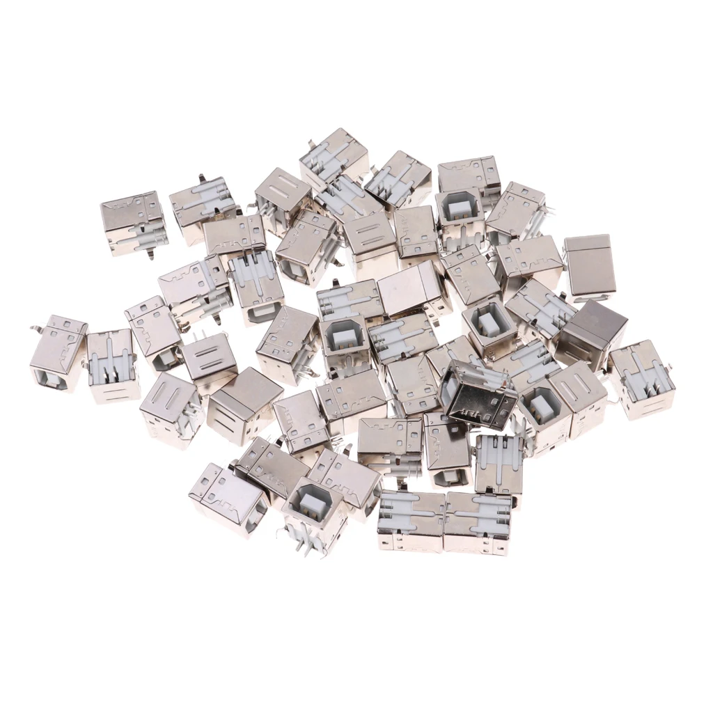 50x USB Type B Female Socket 90 Degree SMT Soldering J k Connectors