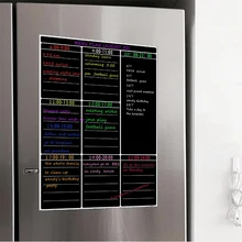 A3 Магнитная сухая стираемая белая доска лист кухонный холодильник еженедельная белая доска календарь полезное меню планирование продуктовый список покупок