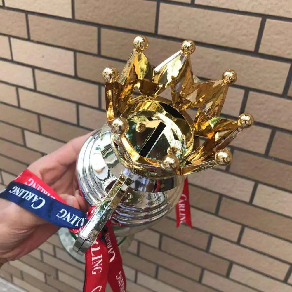 Ceny Wysoka 30cm liga trofeum piłka nożna pamiątka puchar Bank model kolekcjonerski W pudełku dzieci nagroda prezenty dla dzieci zabawki