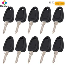 KEYECU 10 unids/lote reemplazo sin cortar transpondedor encendido coche clave Shell caso del viviendas con GT10 hoja-FOB para Fiat DUCATO IVECO