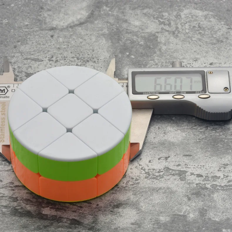 LeFun 2x2x2 цилиндрические многоцветные Волшебные кубики быстрый ультра-Гладкий развивающий интеллект 2x2 скоростные Кубики-головоломки детские игрушки подарок