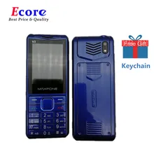 Кнопочный мобильный телефон, 1,77 дюймов, 2000 мА/ч, две sim-камеры, Bluetooth, большой динамик-фонарик, fm-радио, сотовый телефон для пожилых людей, Maxfone V3