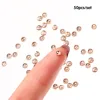 50pcs 3mm 4mm Mini Buttons Metal Round Buttons Doll Buttons for 1/12 1/6 DIY Sewing Doll Clothing Accessories 4