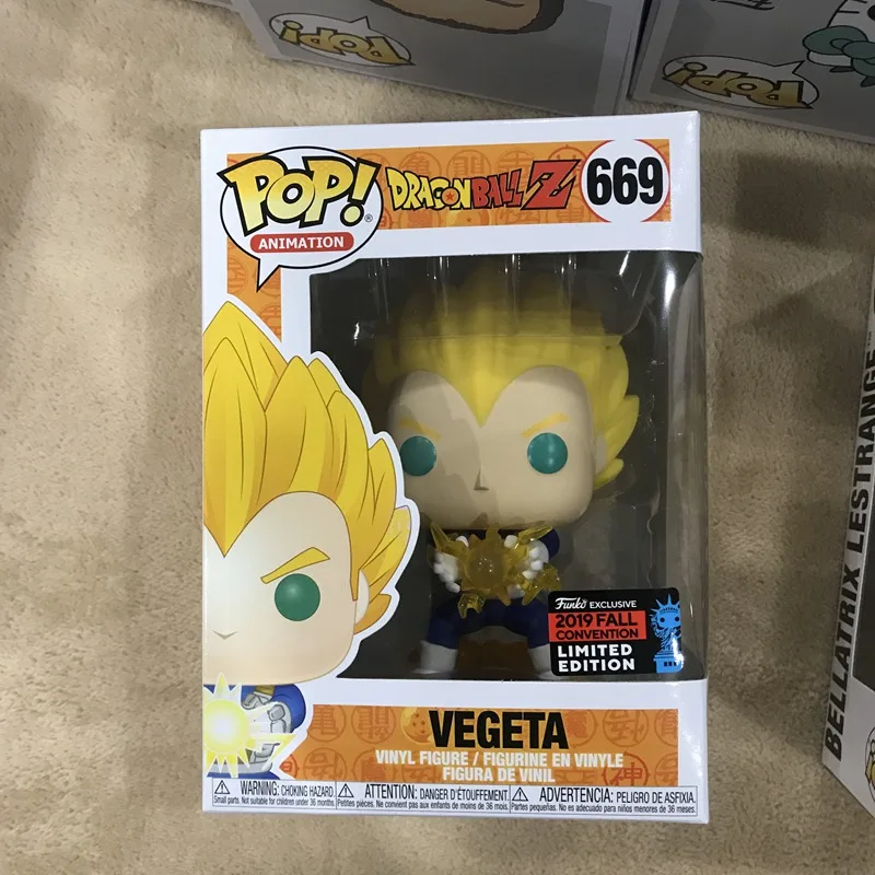 2019 NYCC эксклюзивная официальная фигурка Funko pop Dragon Ball Z Vegeta (финальная вспышка)