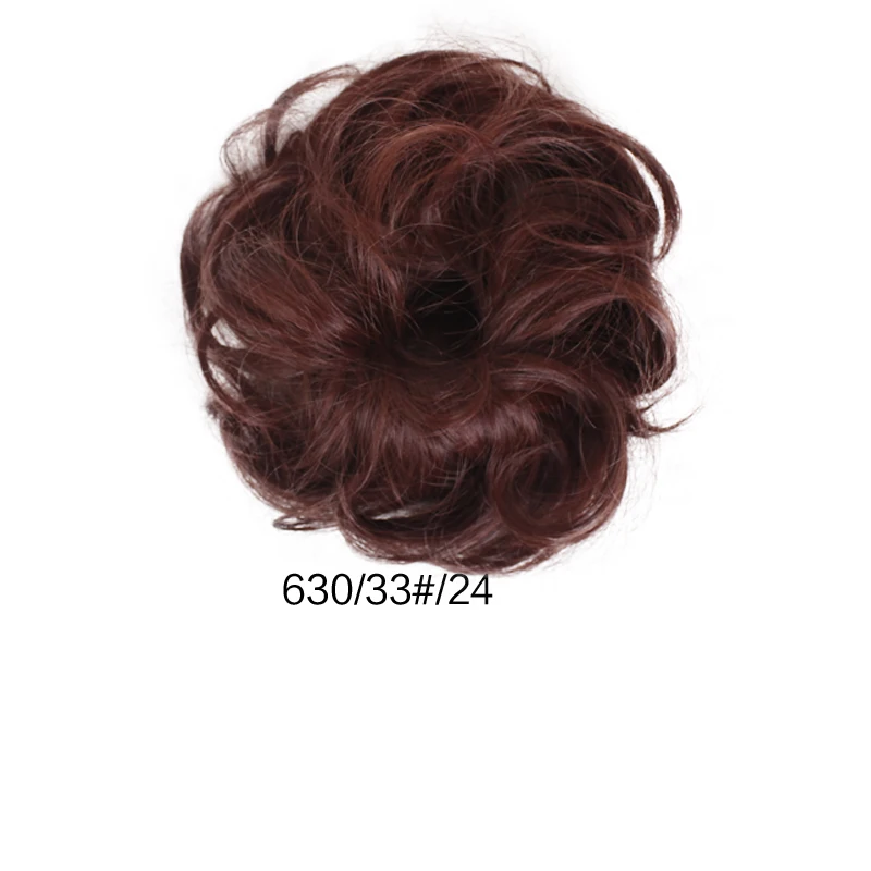 E Горячая мода новейший кудрявый грязный пучок волос кусок Scrunchie Updo покрытие накладные волосы настоящие как человеческие - Цвет: E