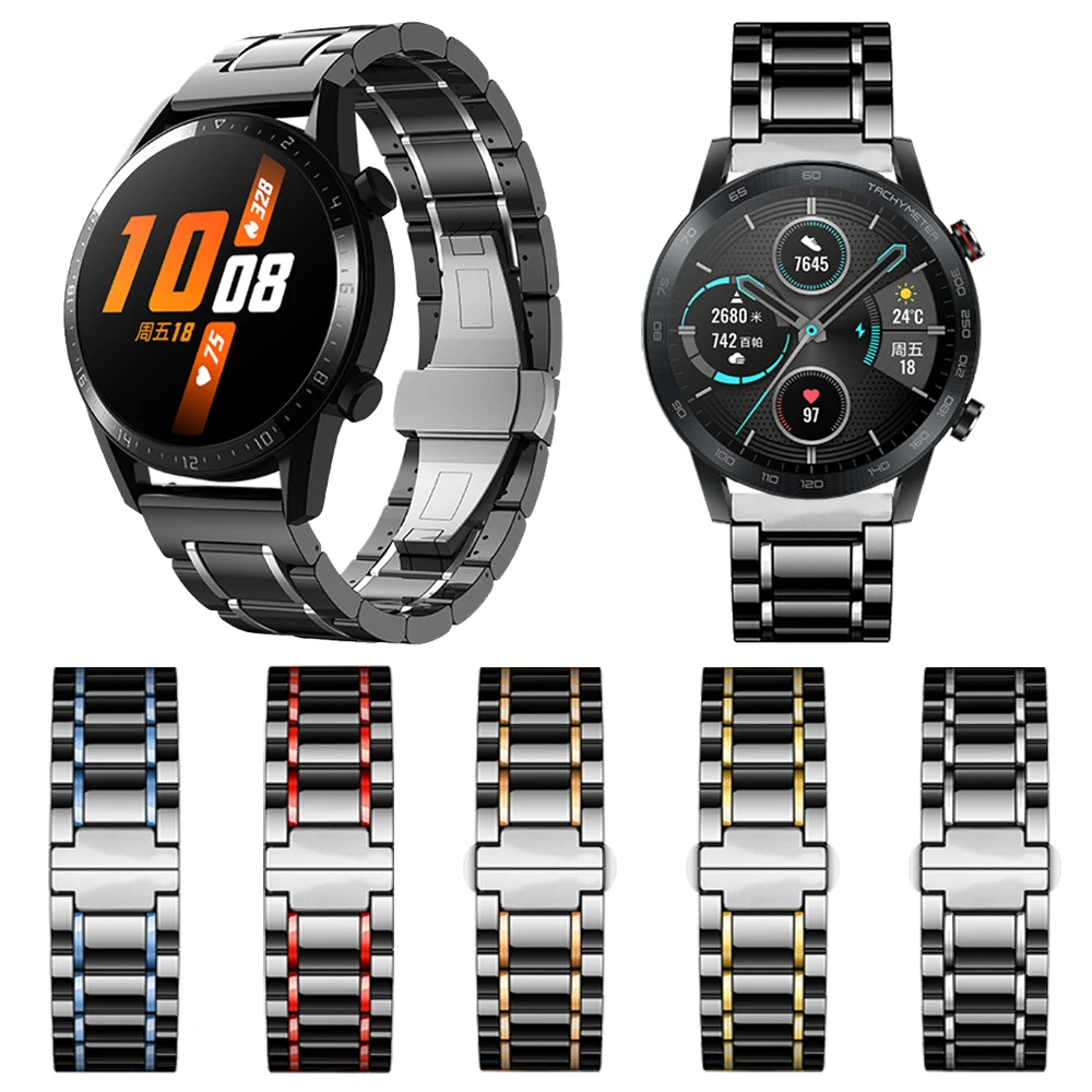 Ремешок керамический для HUAWEI WATCH GT 2 / GT2 46 мм 42 браслет HONOR Magic Watch MagicWatch роскошный