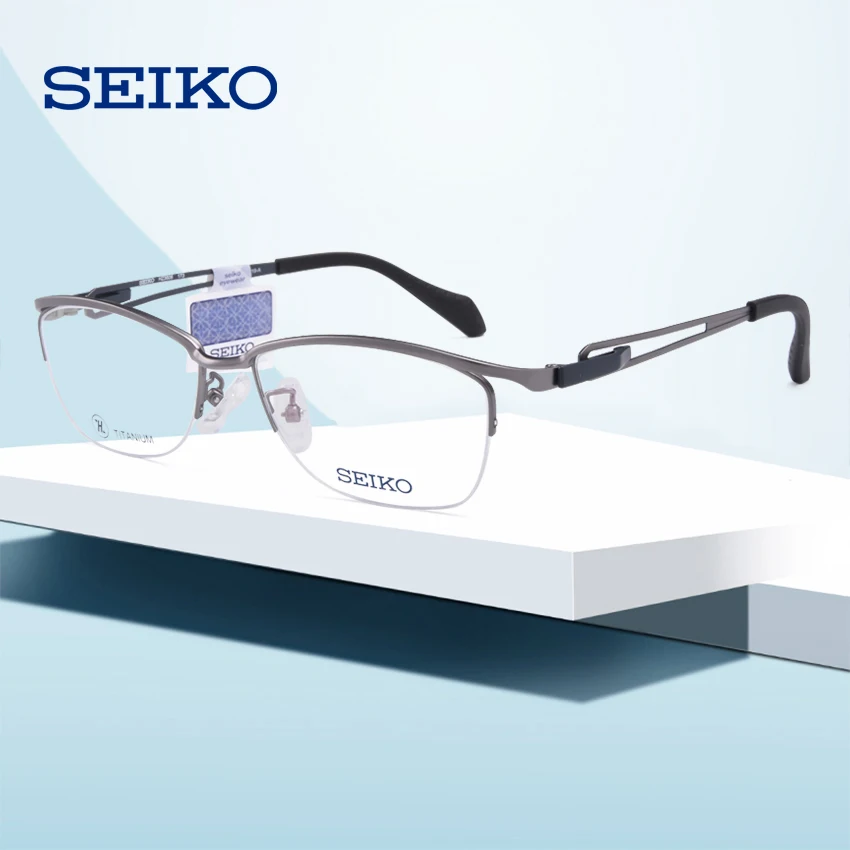 

SEIKO Optical Glasses Frame Men Titanium Men Eyeglasses Spectacles Frames Myopia Multifocal Titanium Prescription Eyewear HZ3606