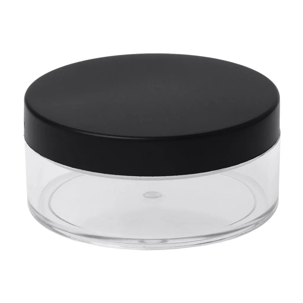 

50g Plastic Empty Loose Powder Pot With Sieve Cosmetic Jar Makeup Container Box