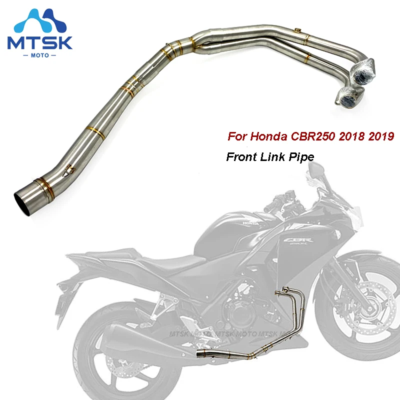Средняя труба двигателя из нержавеющей стали для Honda CBR250R 2018 2019 CBR 250 выхлопная