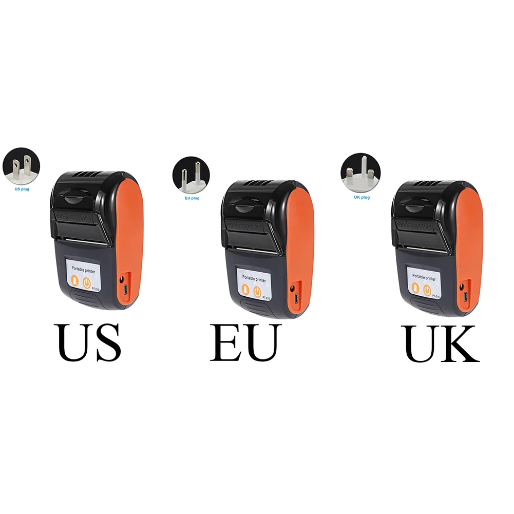 58mm Portable Thermal Printer Easy Operate Mini Receipt Machine For Mobile Phone Ticket Practical Wireless Bluetooth Supermarket