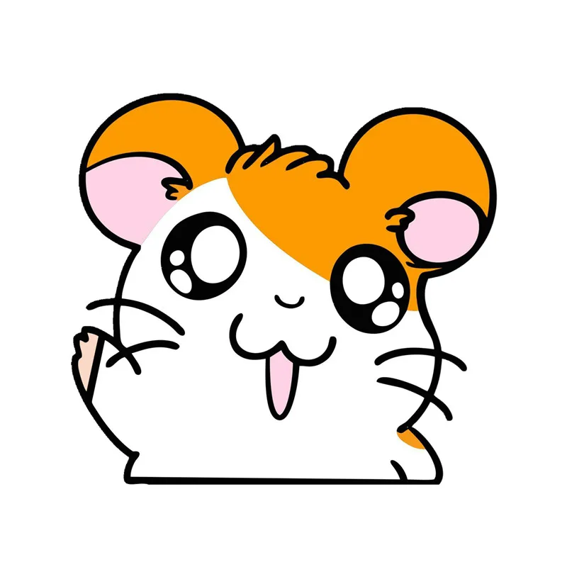 

Hot Cartoon Cute Hamtaro Anime Car Sticker Vinyl Auto Motorcycle Decals Bumper KK Decal PVC 15cm*15cm