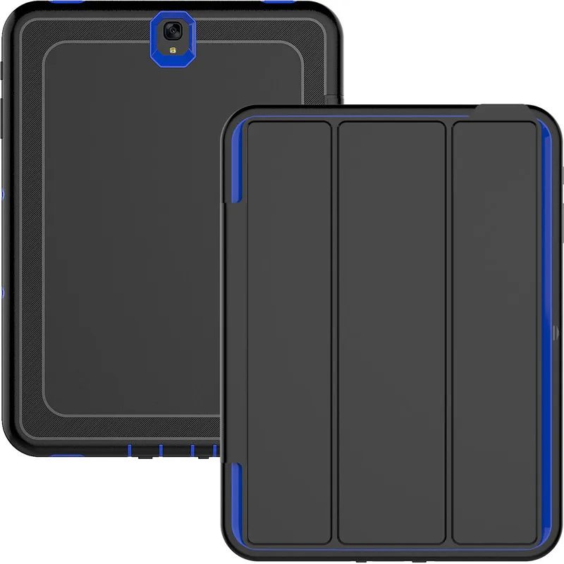 Чехол для samsung Galaxy Tab S3 T820 T825 9,7 ''Funda Cover PC+ TPU+ PU кожаный чехол-подставка для samsung Tab S3 9,7 Модный чехол
