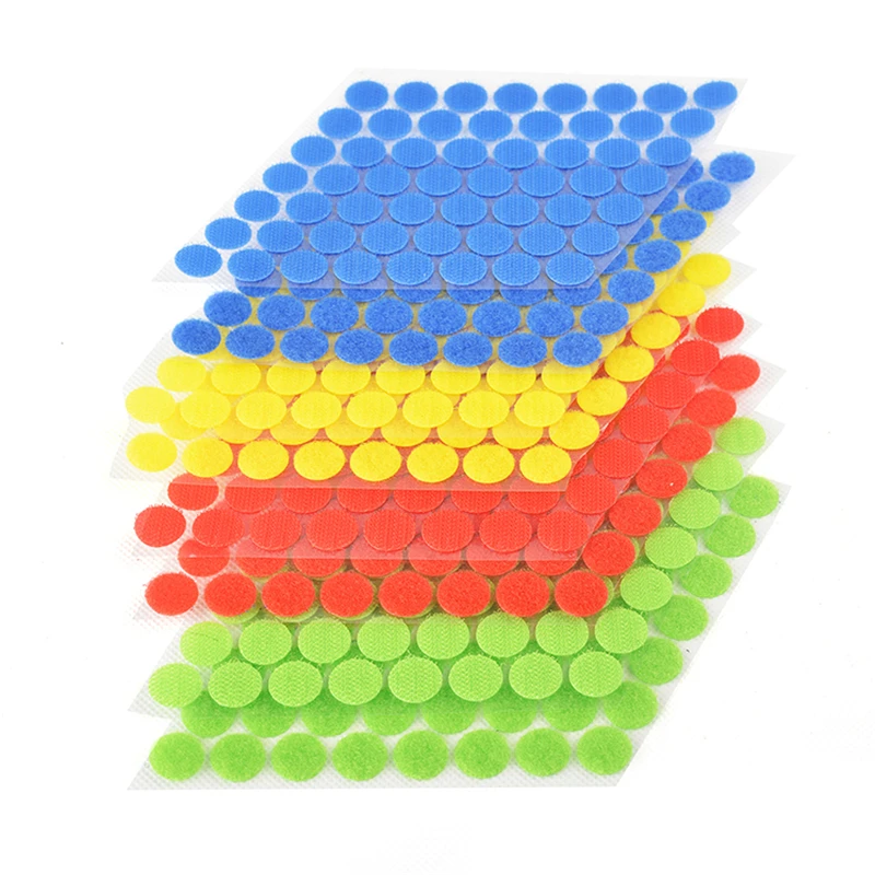 

50pairs nylon velcros adhesive hook and loop dot stickers fastener tape velcros strap 10/15/20mm