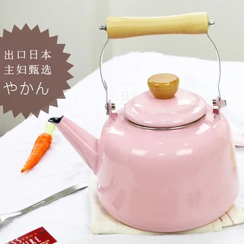 

Japanese thickening porcelain enamel induction cooker teapot cold water kettle milk tea pot electromagnetic furnace general