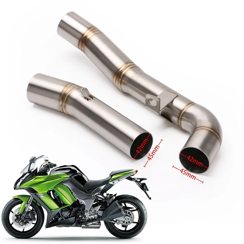 Глушитель для мотоцикла Модифицированная труба средней связи Kawasaki Z1000 2007 2008 2009